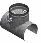 100mm SADDLE TAKE OFF WITH DAMPER 90 Deg