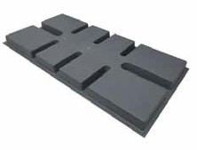 SLAB HDPE UV 845X418X48mm 180kg