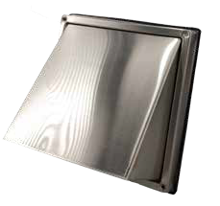 SS Weatherproof Cowl 200mm dia square