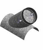 100 mm SADDLE TAKE OFF WITH DAMPER 45 Deg