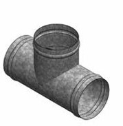 TEE Branch 90DEG 200mm