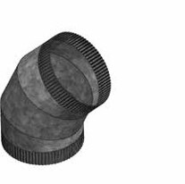 Adjustable Bend 250dia 45deg